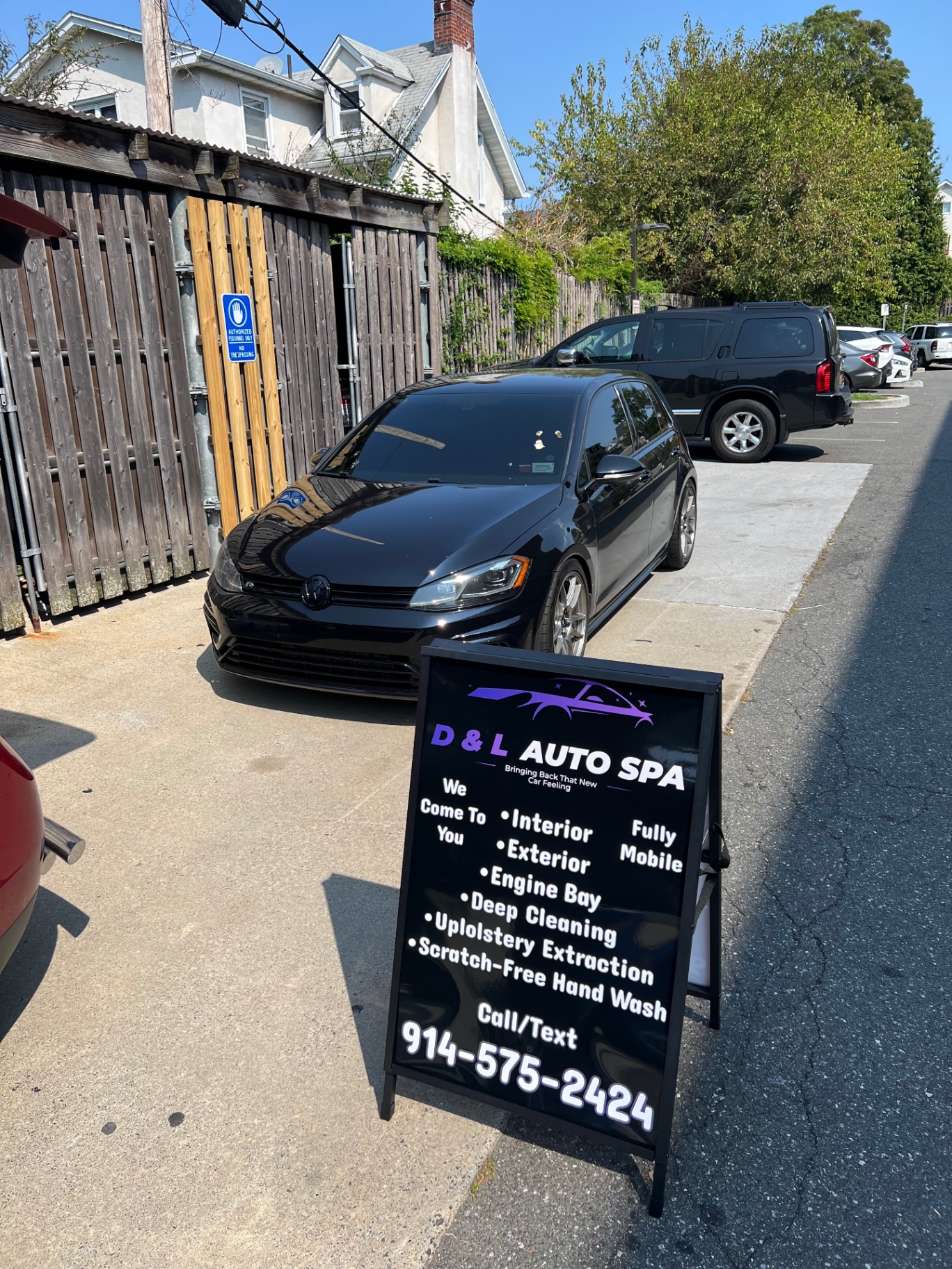 D & L Auto Spa working on a vehicle